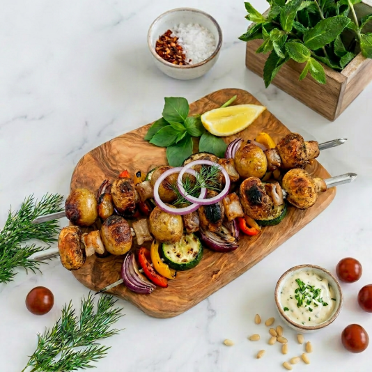 Картофель с курдюком