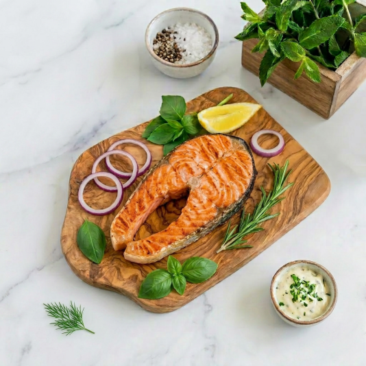 Стейк из семги